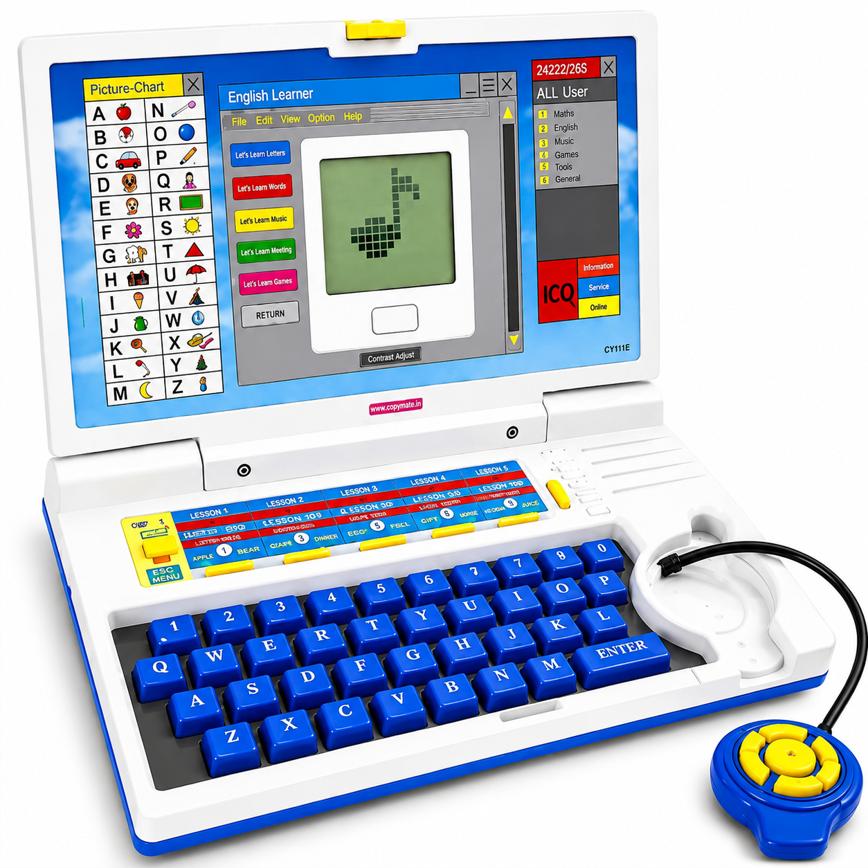๐ปโจ Kids Educational Laptop โ Interactive Learning Computer Toy with Mouse | ABC, Words, Numbers & Games ๐ฎ๐