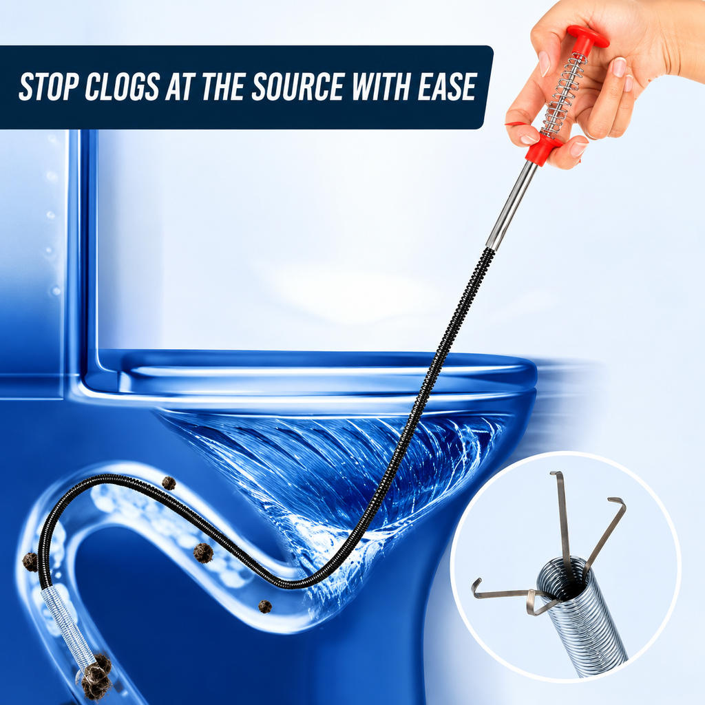 STAINLESS STEEL HAIR CATCHING CLAW WIRE SEWER SINK TUB DREDGE REMOVER 🛠️